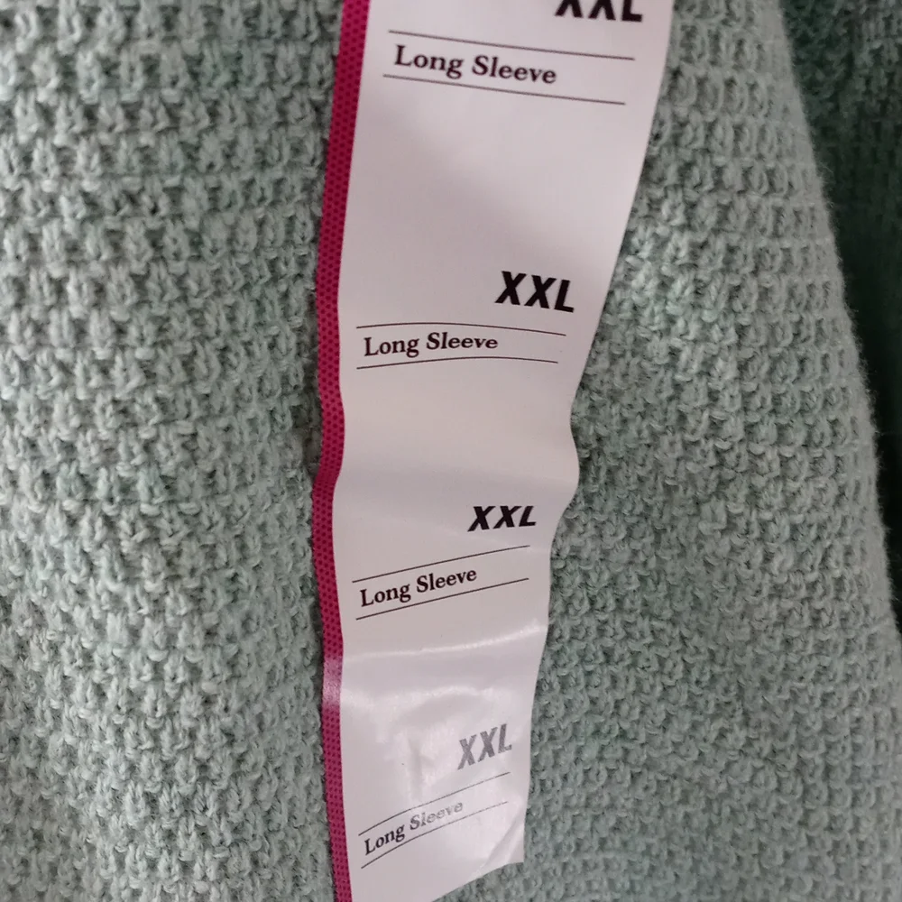 NWT Mens 2X long-sleeve henley shirt. 100% Cotton - Picture 3 of 8